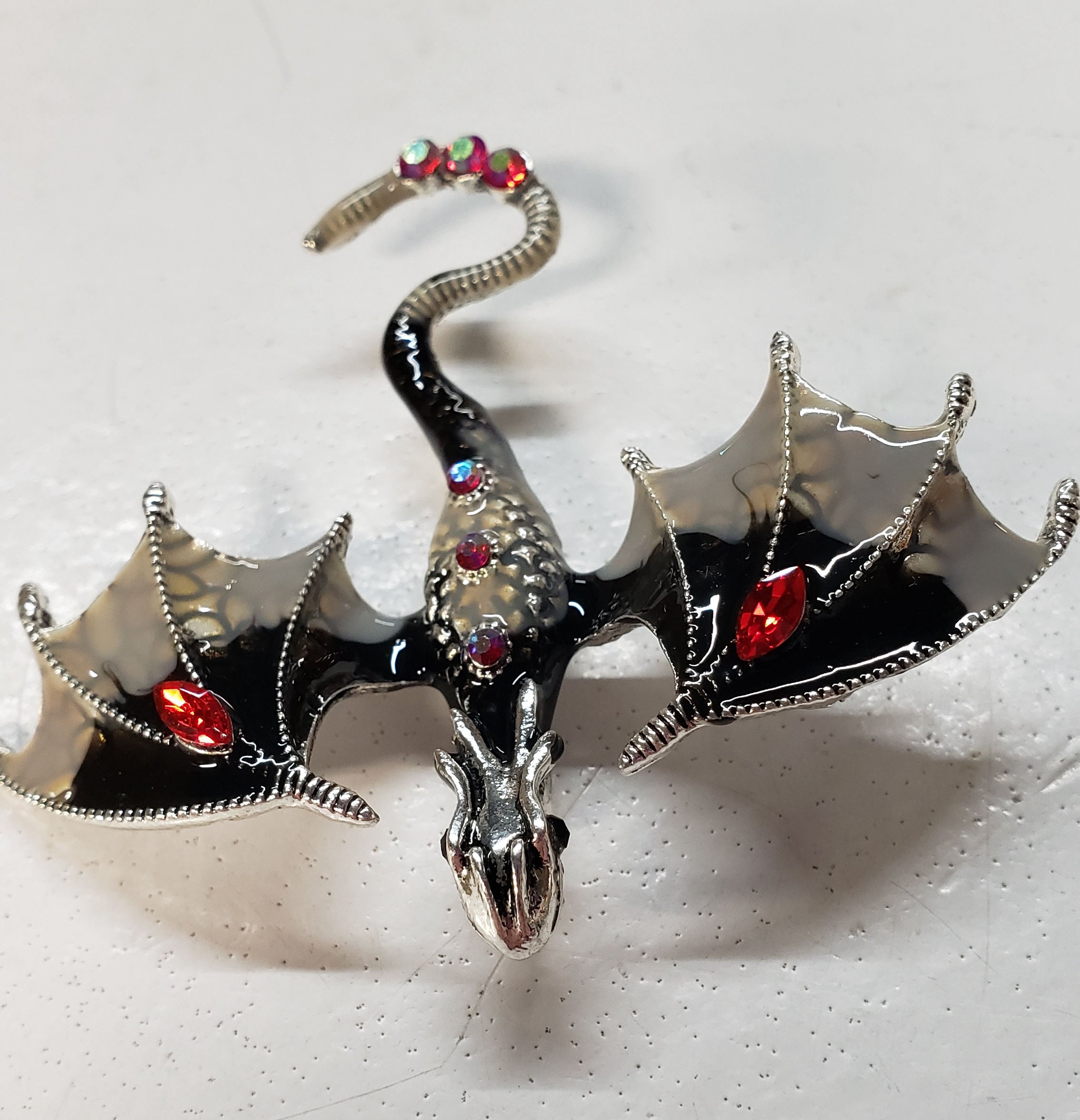 Purple Dragon Brooch